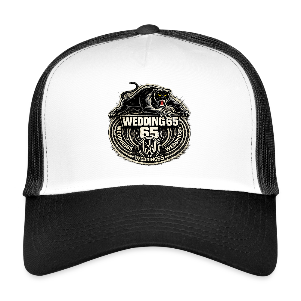 Wedding  65 Panther Berlin Trucker Cap - Weiß/Schwarz
