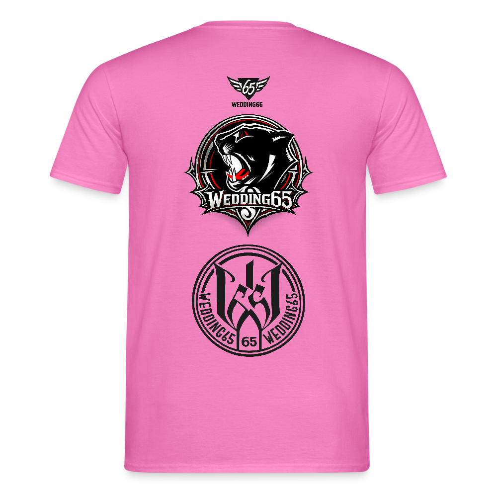 3 Logo's Wedding65 Männer T-Shirt - Pink
