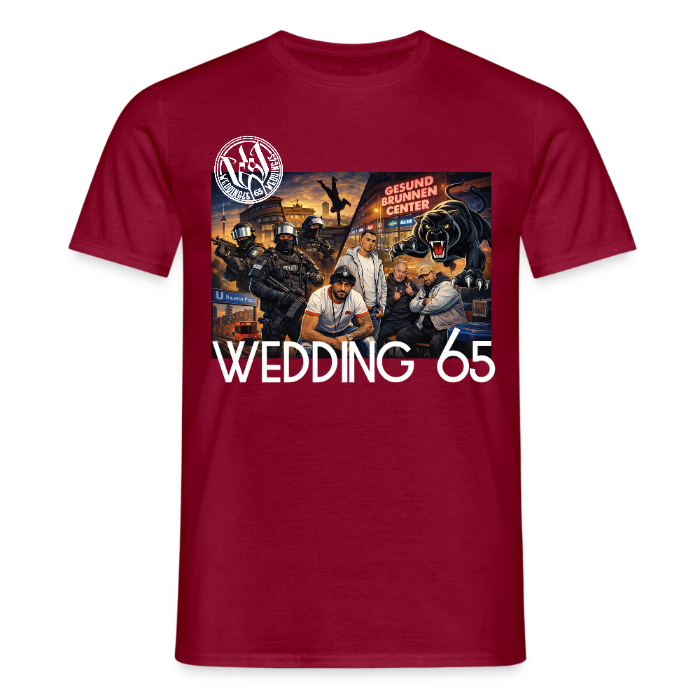 Gang Shirt Gesundbrunnen Wedding 65 Männer T-Shirt - Ziegelrot