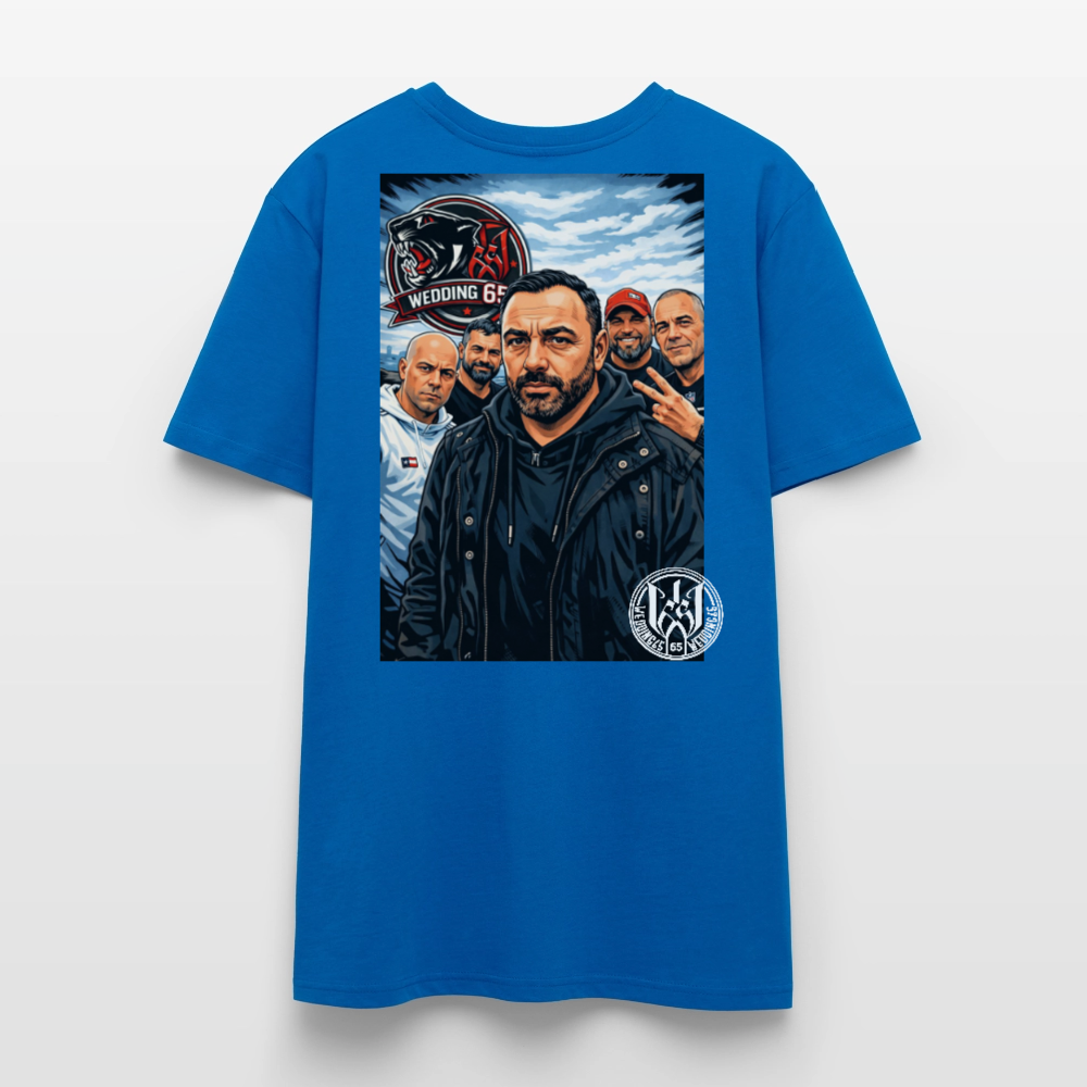 Red Panther Wedding65 Unisex T-Shirt CRAFTER - Pfauenblau