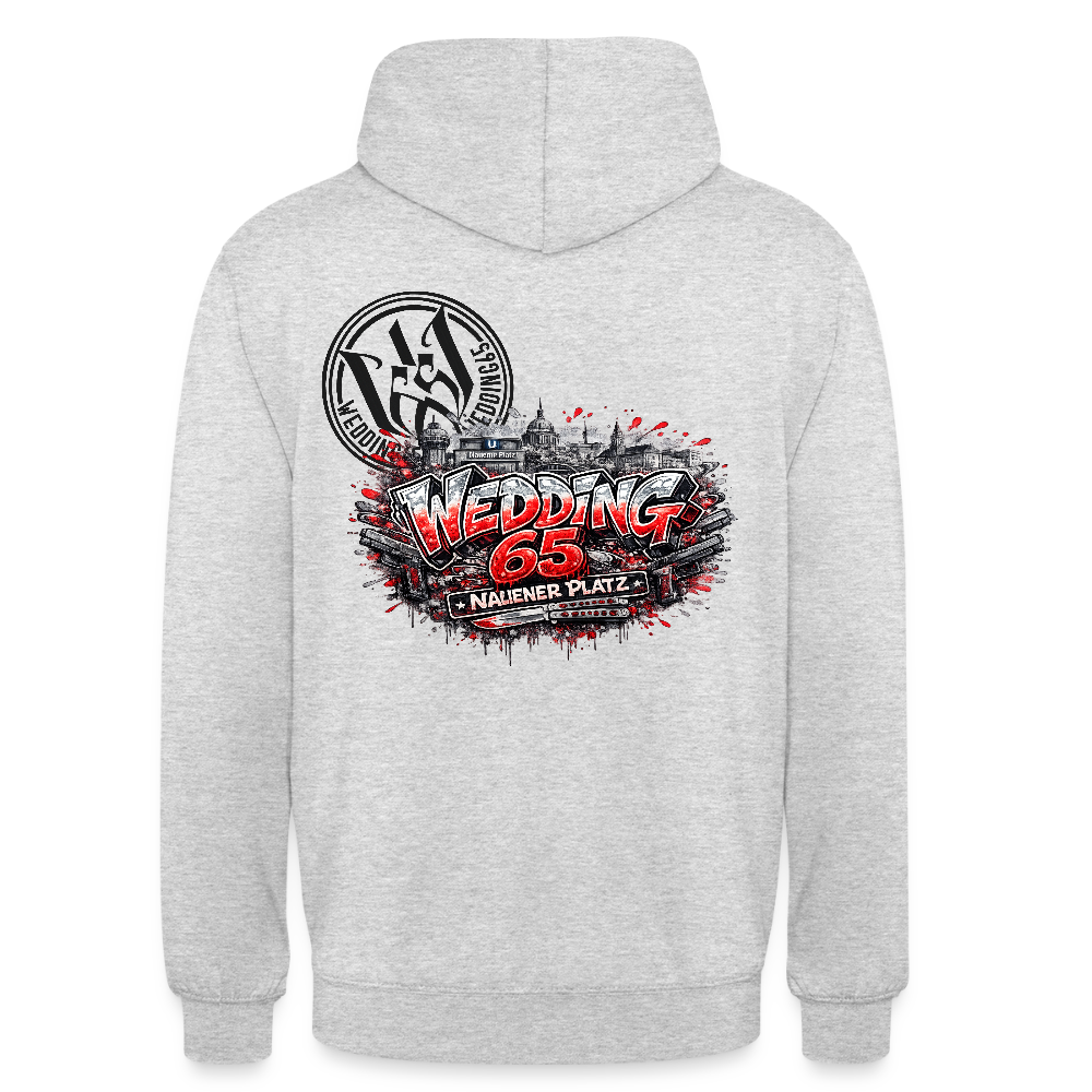 Berlin Wedding 65 Nauener Platz Unisex Hoodie - Hellgrau meliert