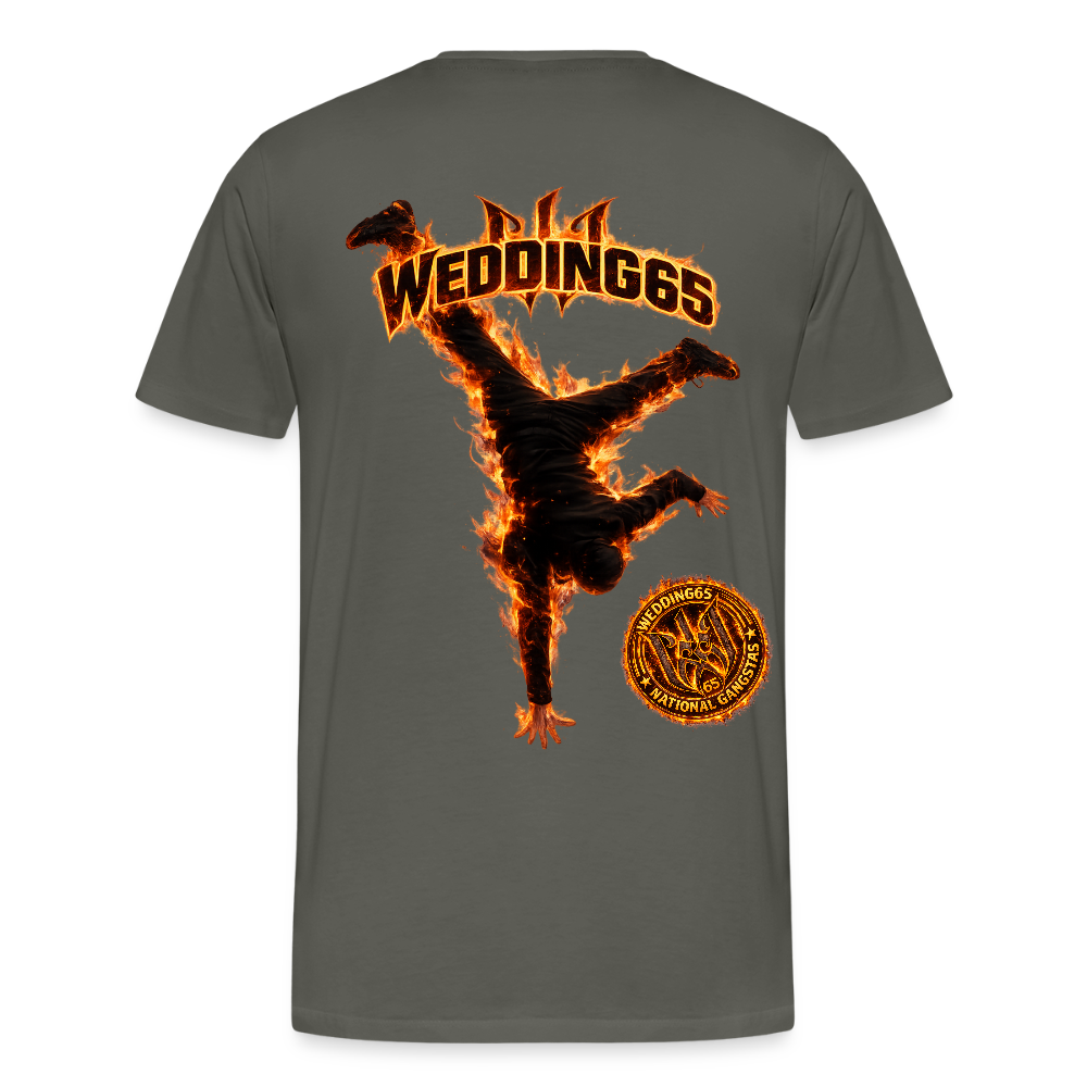 Flame 99 Wedding65 Männer Premium T-Shirt - Asphalt