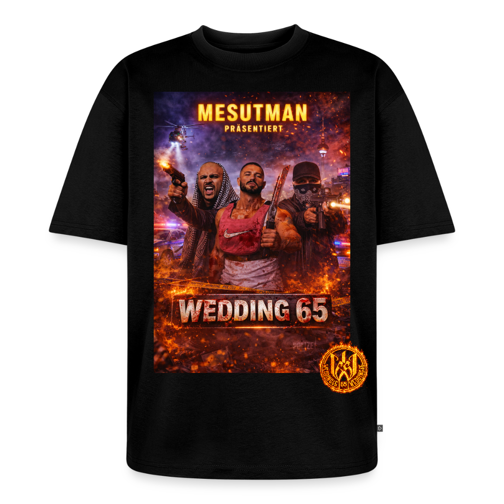 Mesutman Wedding 65 Premium Oversized Bio T-Shirt - Schwarz