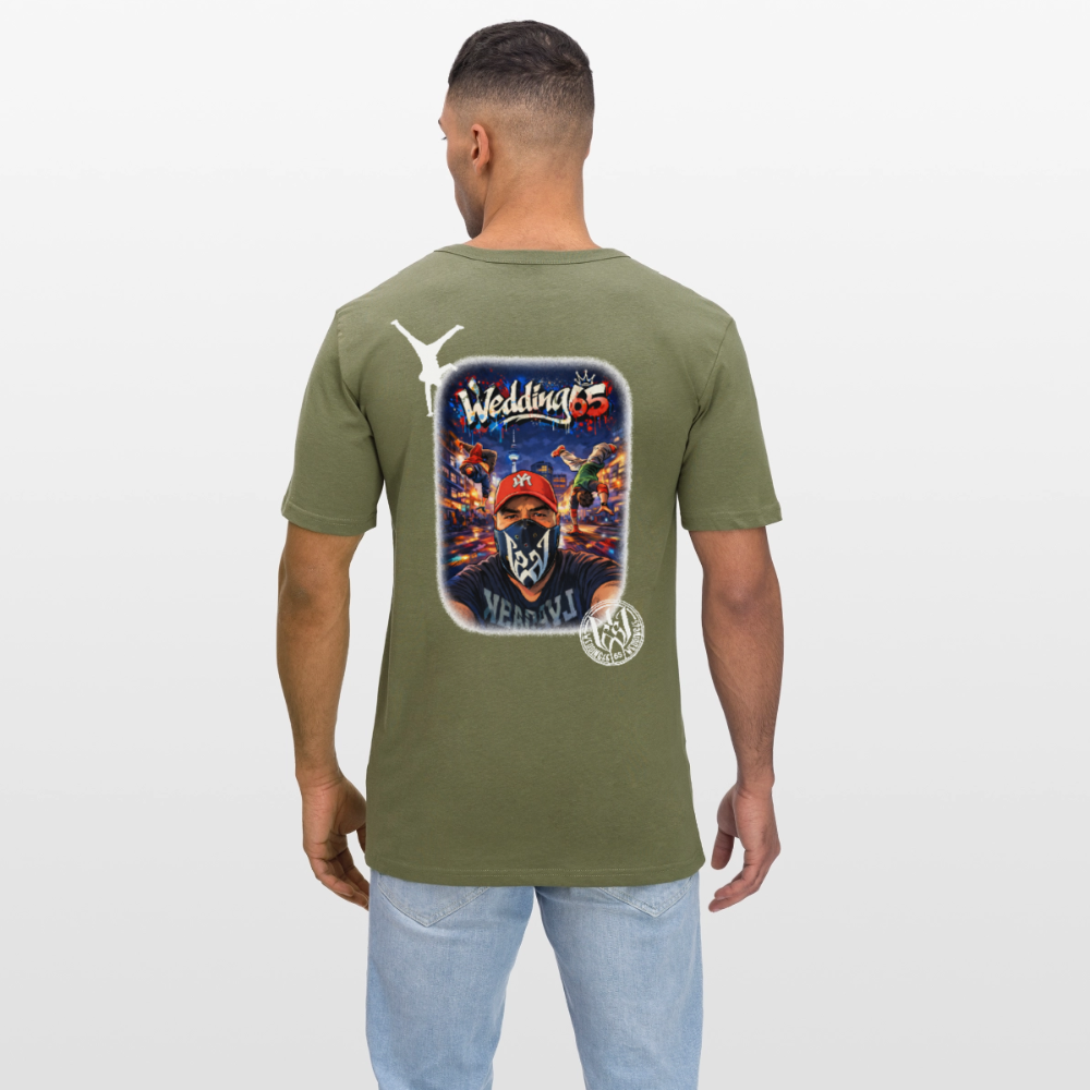Wedding65 BreakCity Männer Slim Fit T-Shirt - Khaki Grün
