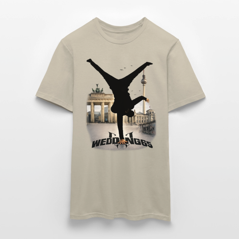 Berlin Sight Skyline Wedding 65 Männer T-Shirt - Sandbeige