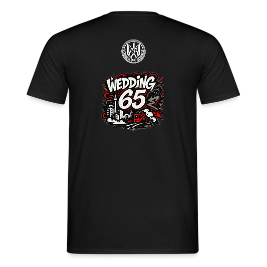 Männer BLACK Graffiti Wedding 65 T-Shirt - Schwarz