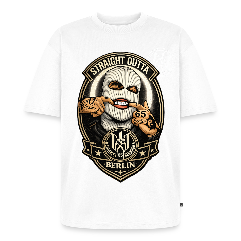 SO Wedding65 Unisex Premium Oversized Bio T-Shirt - Weiß