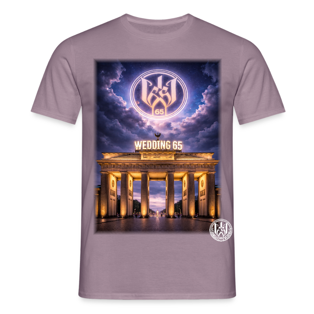 Brandenburger Wedding 65 Männer T-Shirt - Lilagrau 