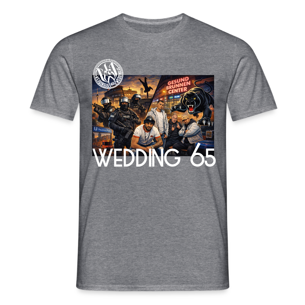 Gang Shirt Gesundbrunnen Wedding 65 Männer T-Shirt - Graphit meliert