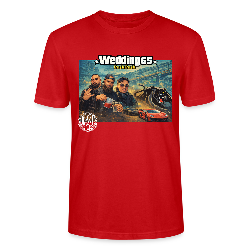 Push Wedding65 Stanley/Stella Unisex T-Shirt CRAFTER - Rot