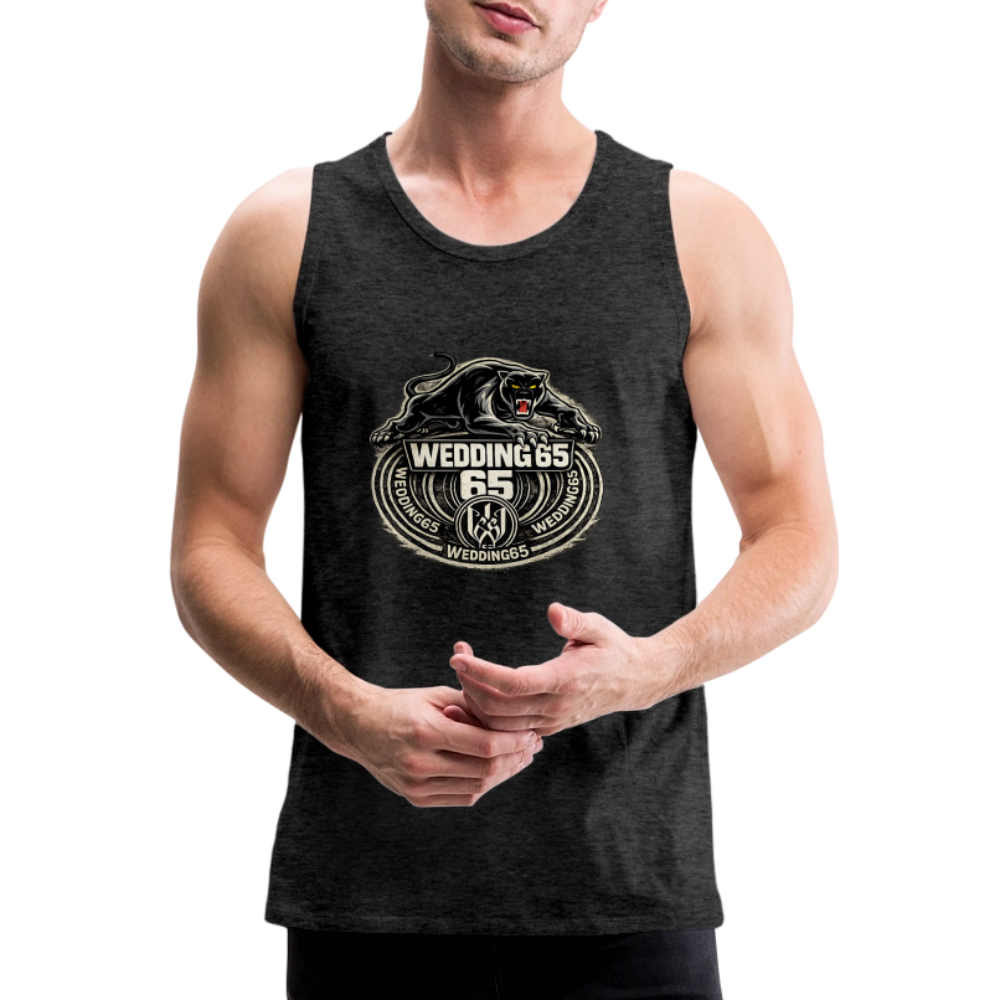 Panther Wedding 65 Männer Premium Tank Top - Anthrazit