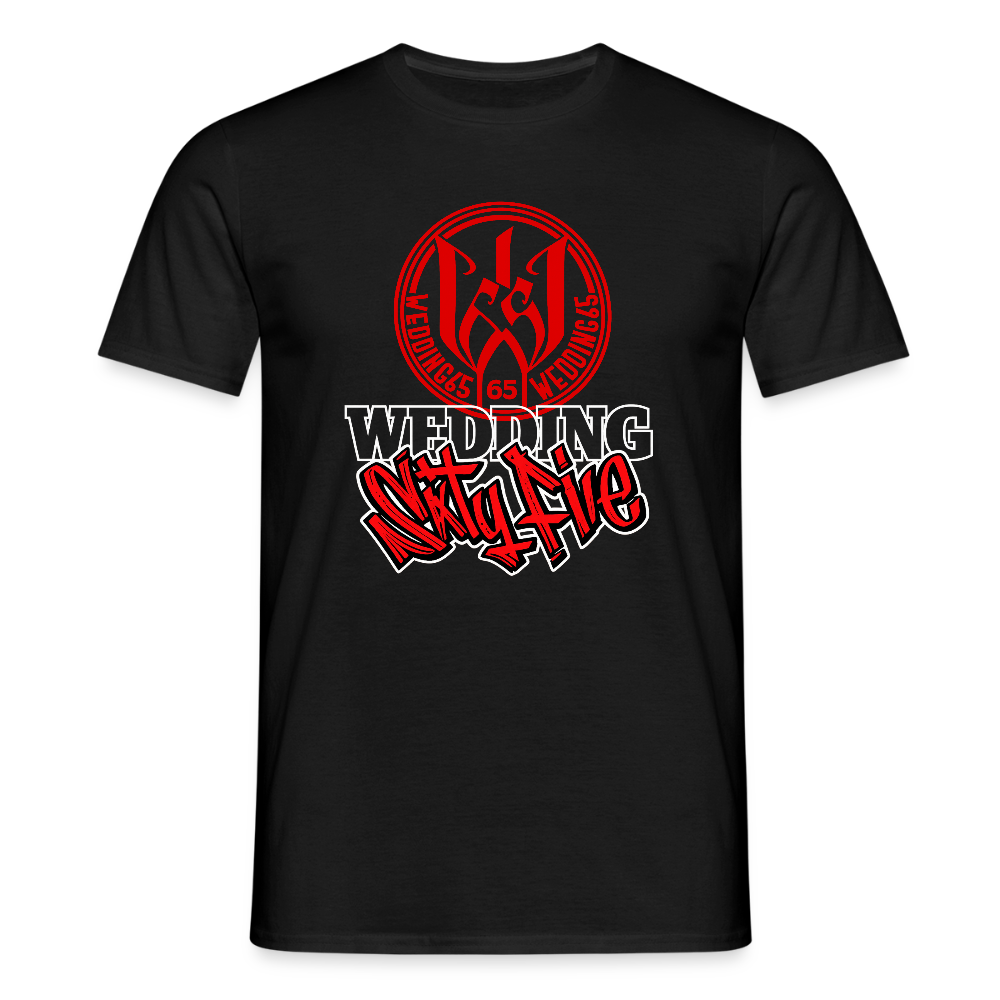 Red Black Wedding65 Männer T-Shirt - Schwarz