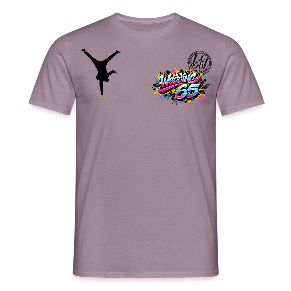 Männer Neon Wedding 65 T-Shirt - Lilagrau 