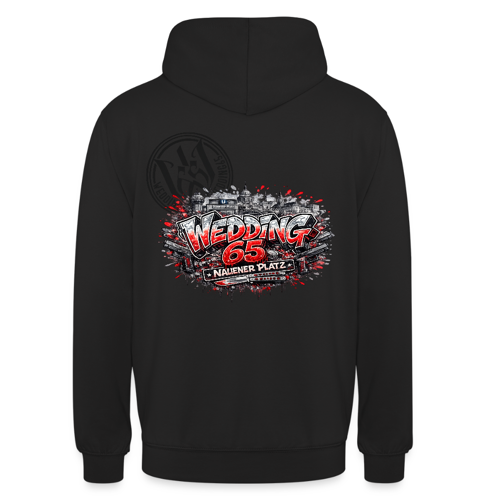 Berlin Wedding 65 Nauener Platz Unisex Hoodie - Schwarz
