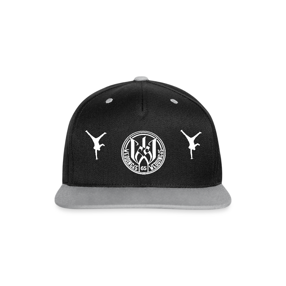 Wedding65 99 Kontrast Snapback Cap - Schwarz/Grau