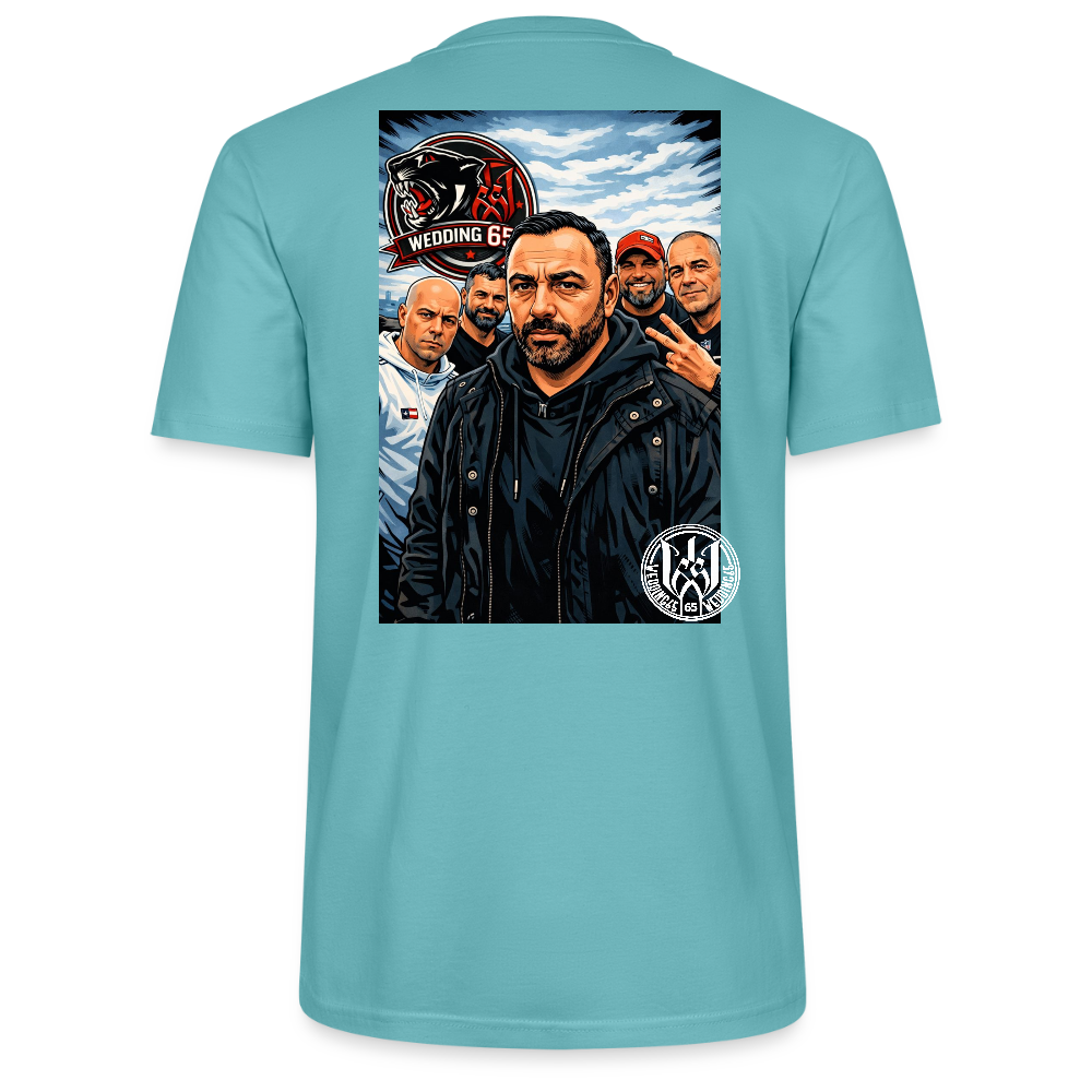 Red Panther Wedding65 Unisex T-Shirt CRAFTER - Pastelltürkis