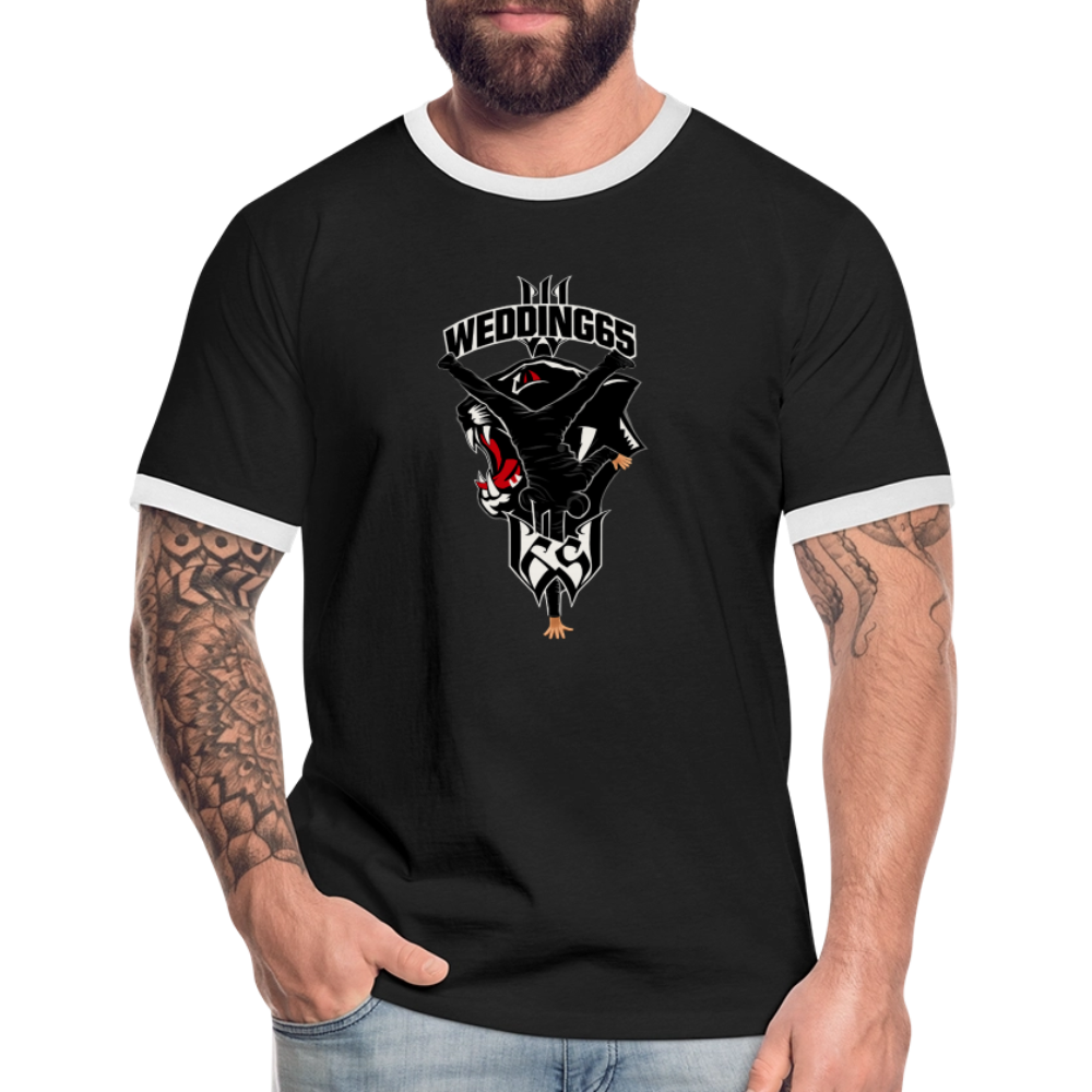 Wedding65 99 Logo Männer Kontrast-T-Shirt - Schwarz/Weiß