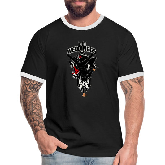 Wedding65 99 Logo Männer Kontrast-T-Shirt - Schwarz/Weiß
