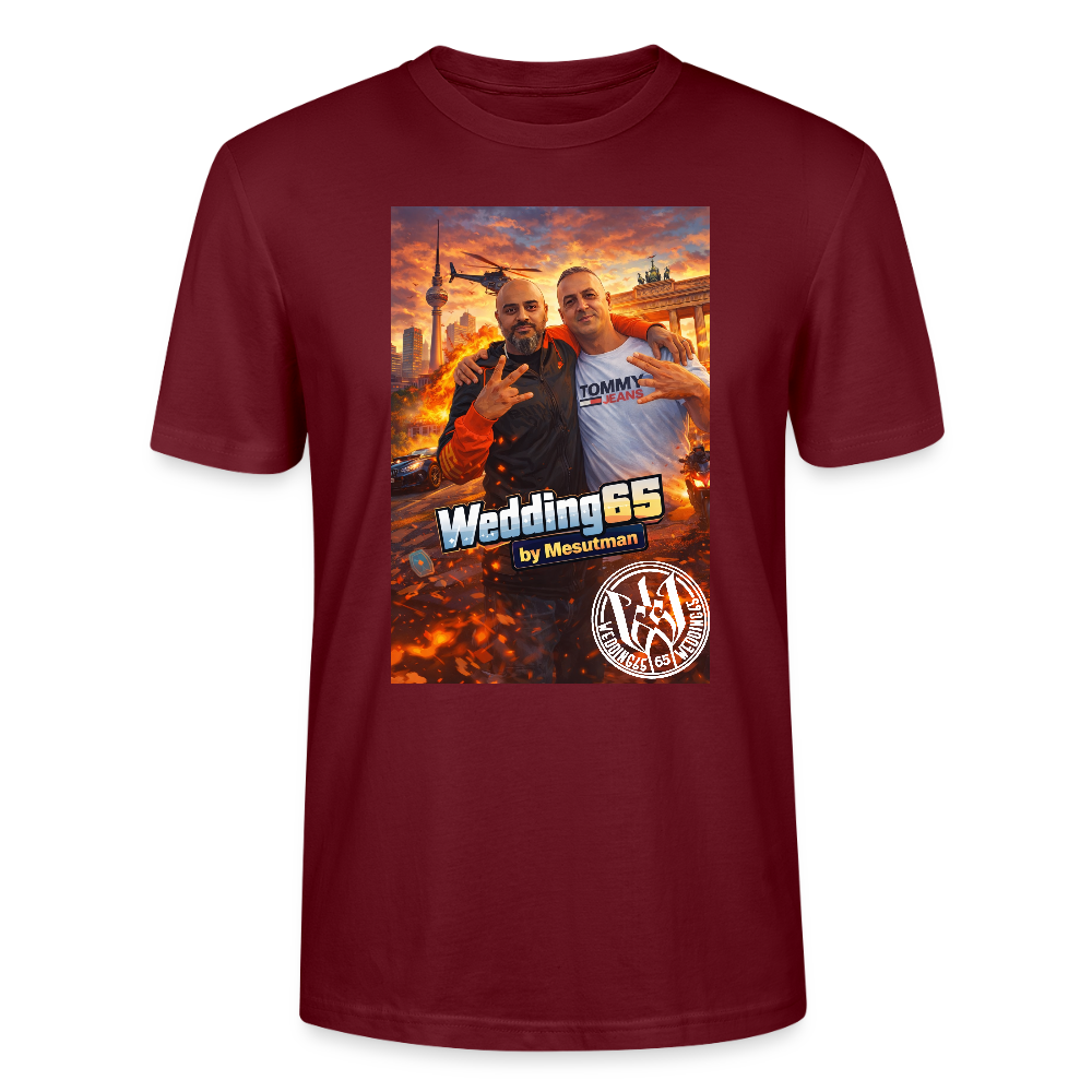 Massiv Wedding65 Berlin T-Shirt - Burgunderrot