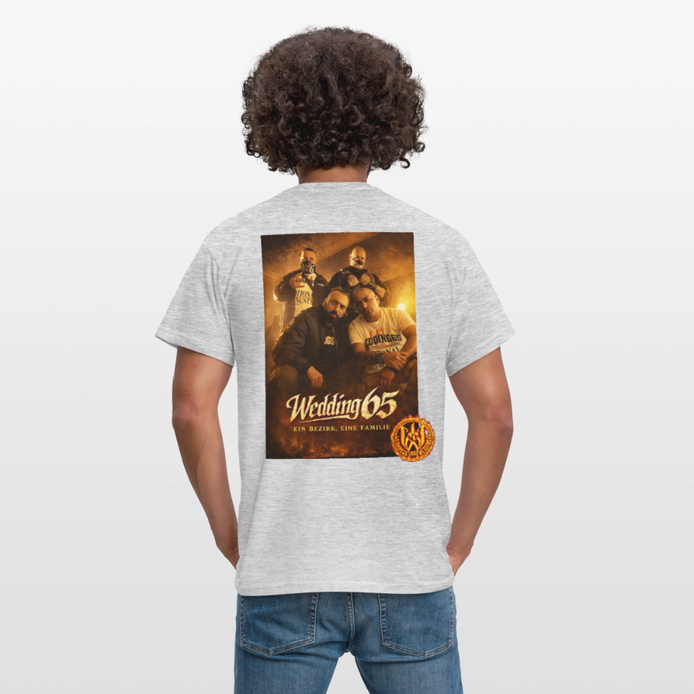 Fire Wedding65 Männer T-Shirt - Grau meliert