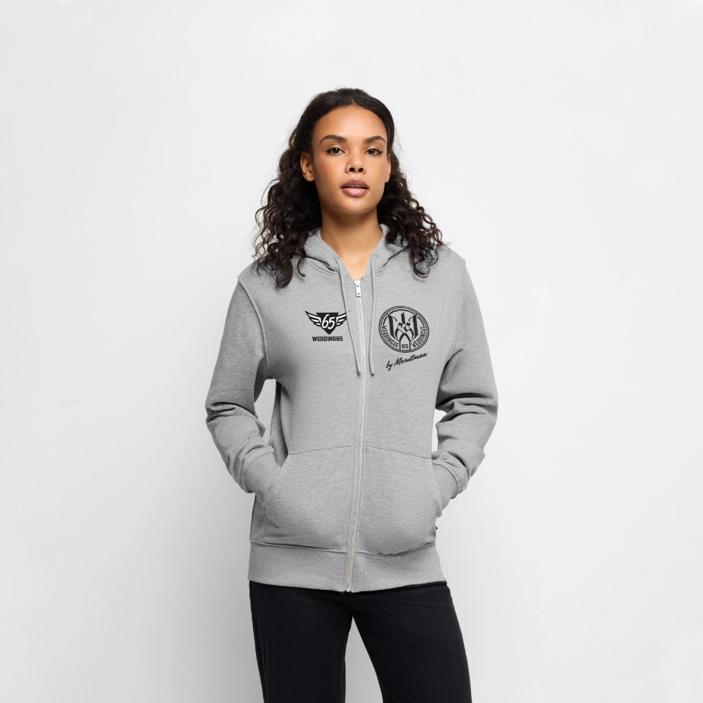 Cla$$ic Wedding 65 Berlin Männer Premium Kapuzenjacke - Grau meliert