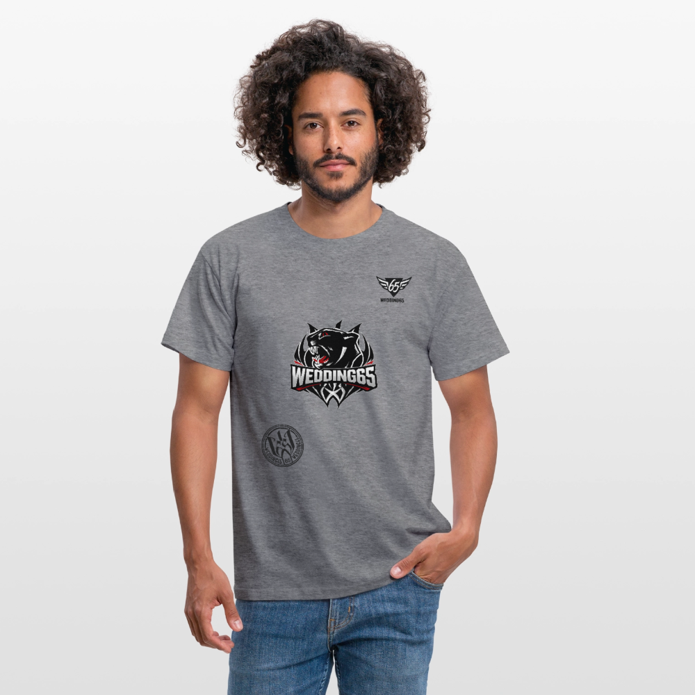 3 Logo's Wedding65 Männer T-Shirt - Graphit meliert