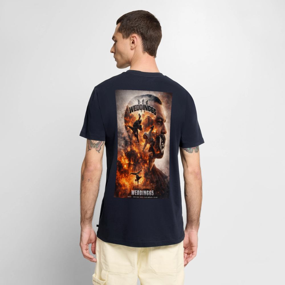 Wedding65 Brand Männer T-Shirt mit V-Ausschnitt von Stanley & Stella - Navy