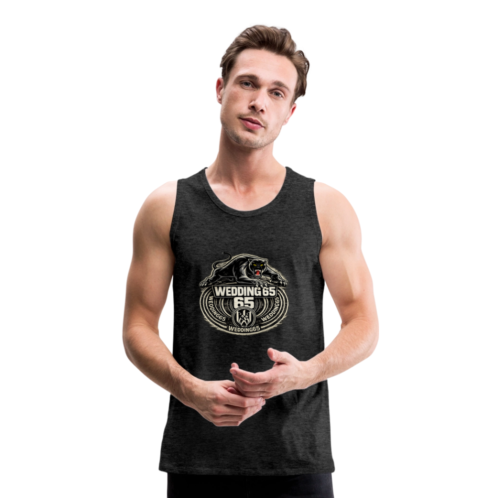 Panther Wedding 65 Männer Premium Tank Top - Anthrazit