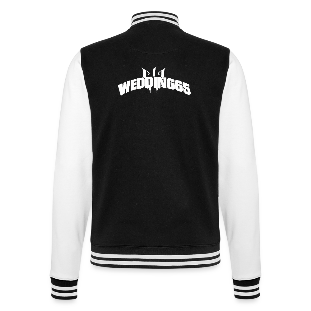 W65 Wedding65 College-Sweatjacke - Schwarz/Weiß
