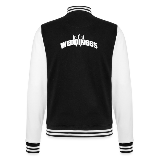 W65 Wedding65 College-Sweatjacke - Schwarz/Weiß
