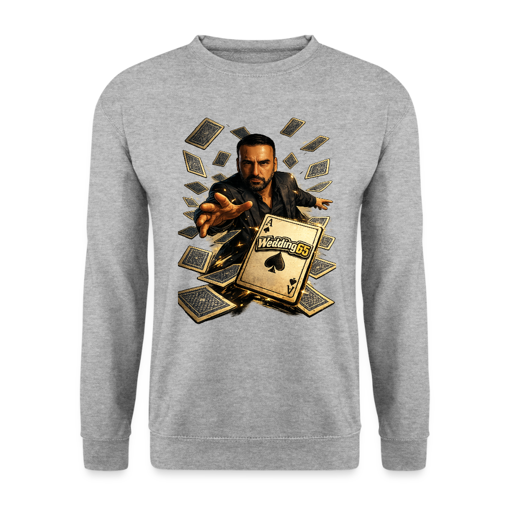Magic Wedding 65 Mesutman Unisex Pullover - Weißgrau meliert