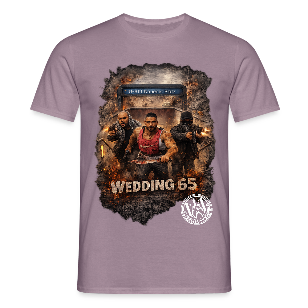 CS Wedding65 Männer T-Shirt - Lilagrau 