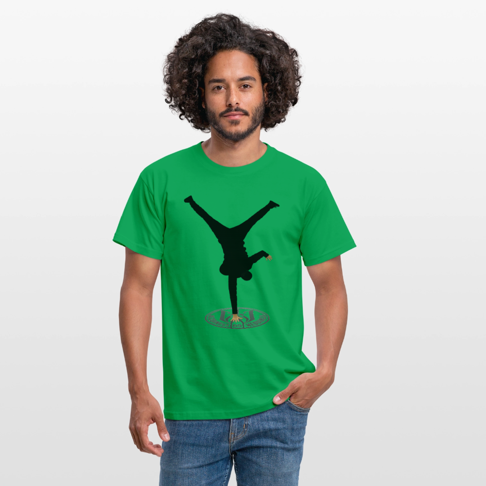 White Logo Breakdancer Mesutman Wedding65 Männer T-Shirt - Kelly Green