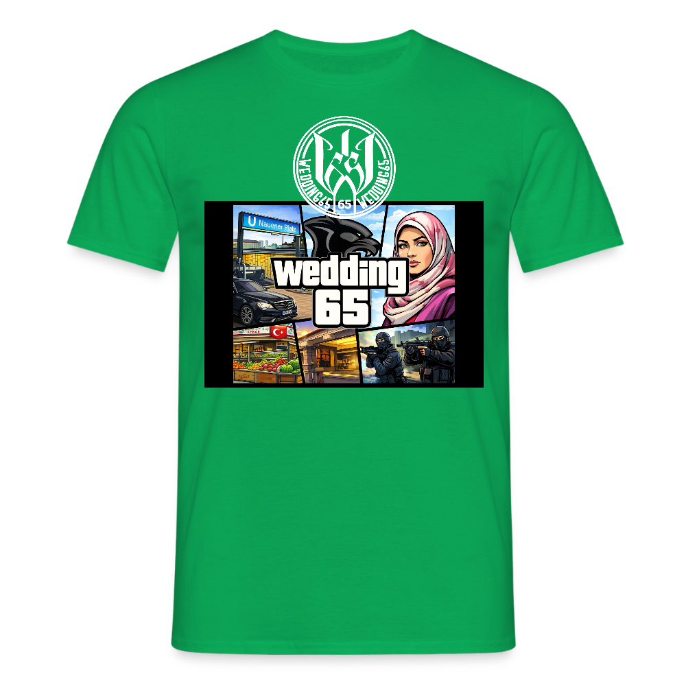 Männer Wedding65 Nauner Panther T-Shirt - Kelly Green