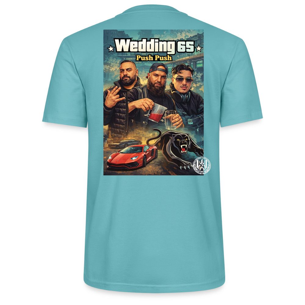 Push Wedding65 Stanley/Stella Unisex T-Shirt CRAFTER - Pastelltürkis
