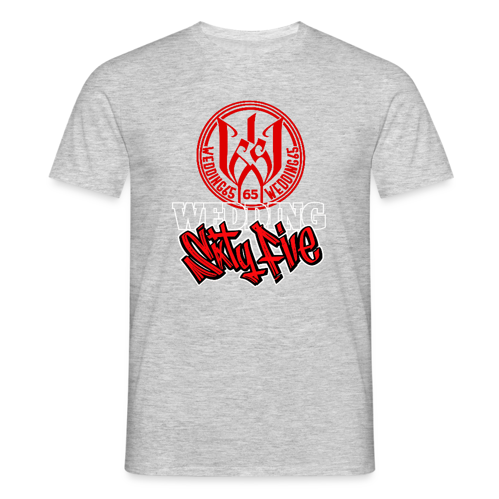 Red Black Wedding65 Männer T-Shirt - Grau meliert