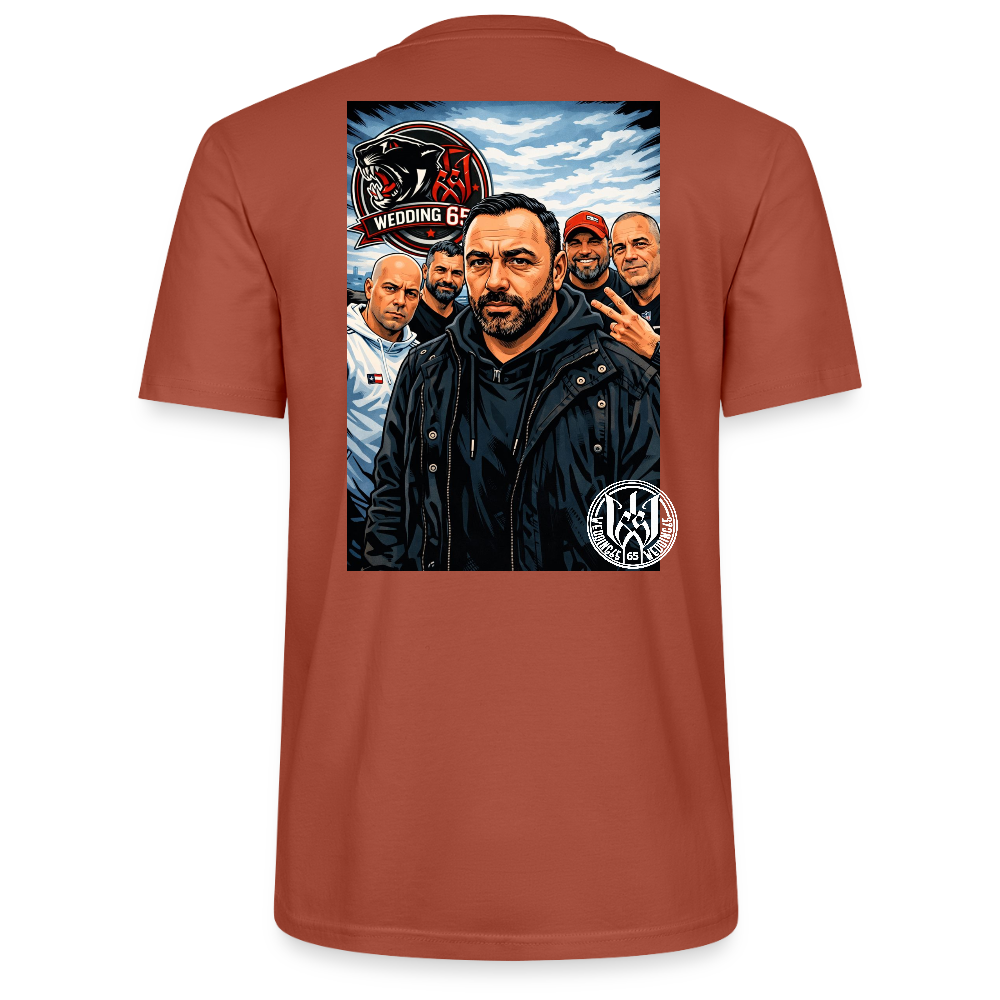 Red Panther Wedding65 Unisex T-Shirt CRAFTER - Terrakotta