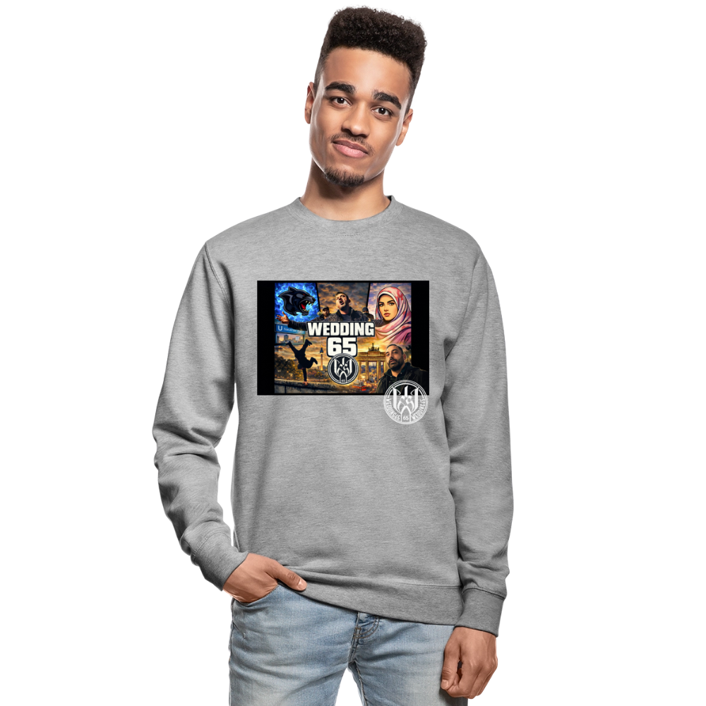 Wedding65 Unisex Pullover - Weißgrau meliert