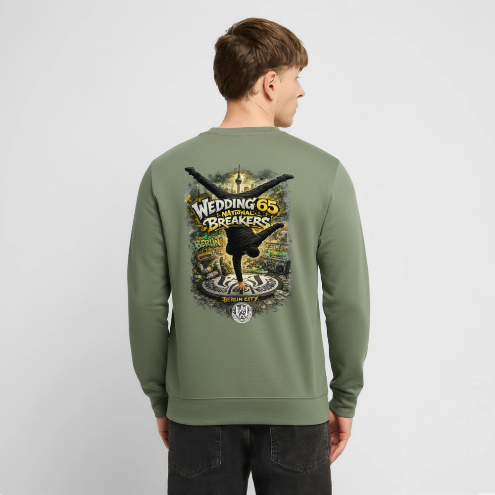 Berlin Wedding65 Breakers Männer Premium Sweatshirt - Armeegrün