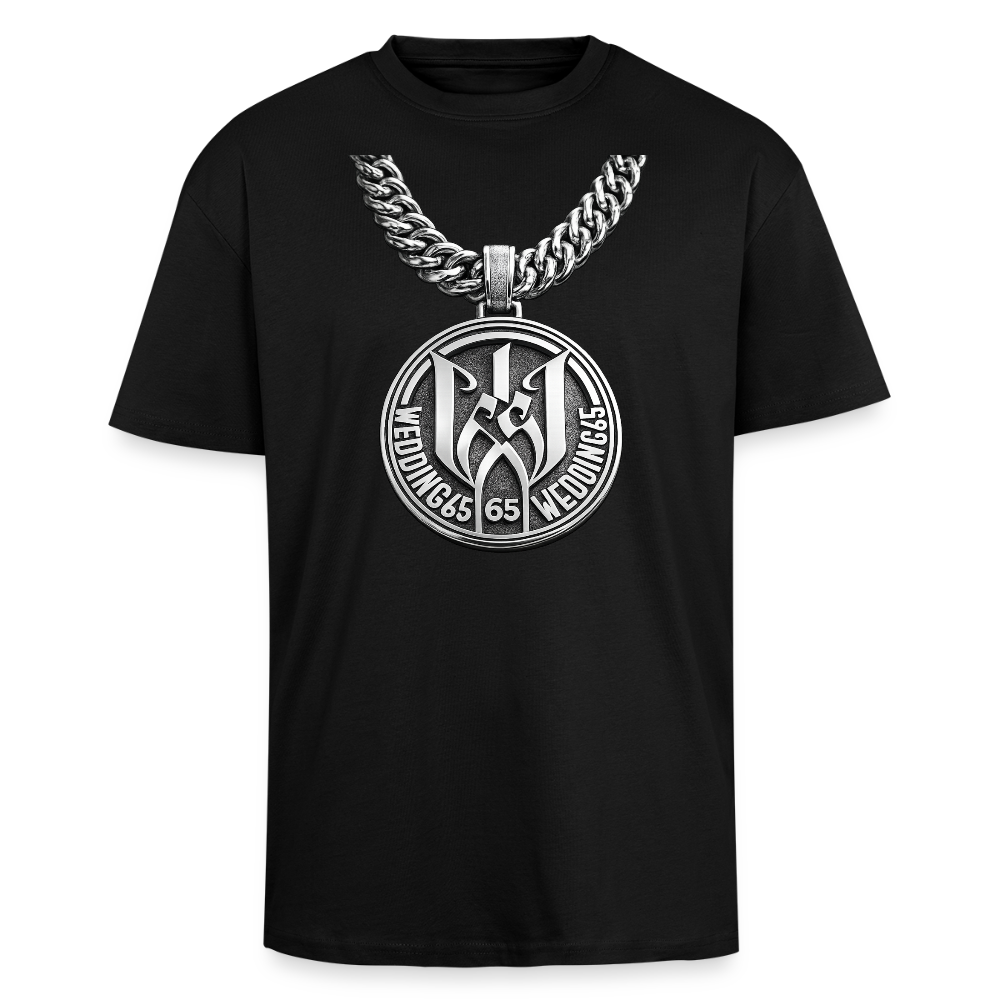 Wedding65 Kette Heavy Oversize T-Shirt - Schwarz