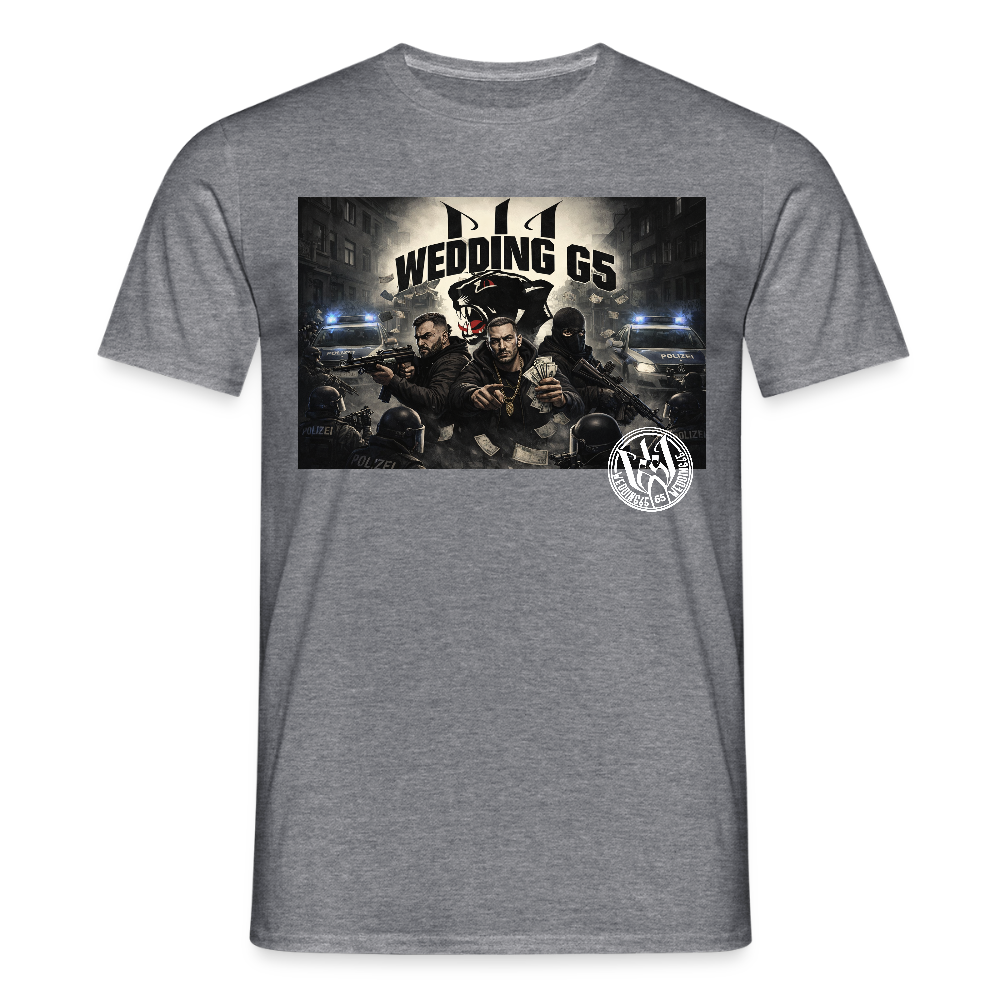 Wedding 65 Street Crime Männer T-Shirt - Graphit meliert