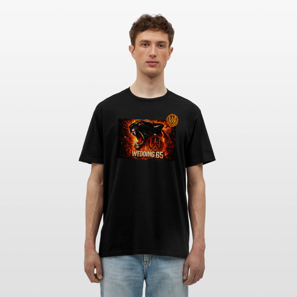 Fire Panther Wedding65 Männer T-Shirt - Schwarz