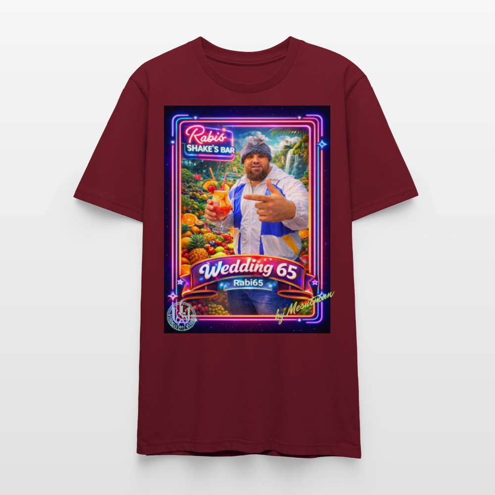 Wedding65 Rabis Shake's Bar Unisex T-Shirt - Burgunderrot