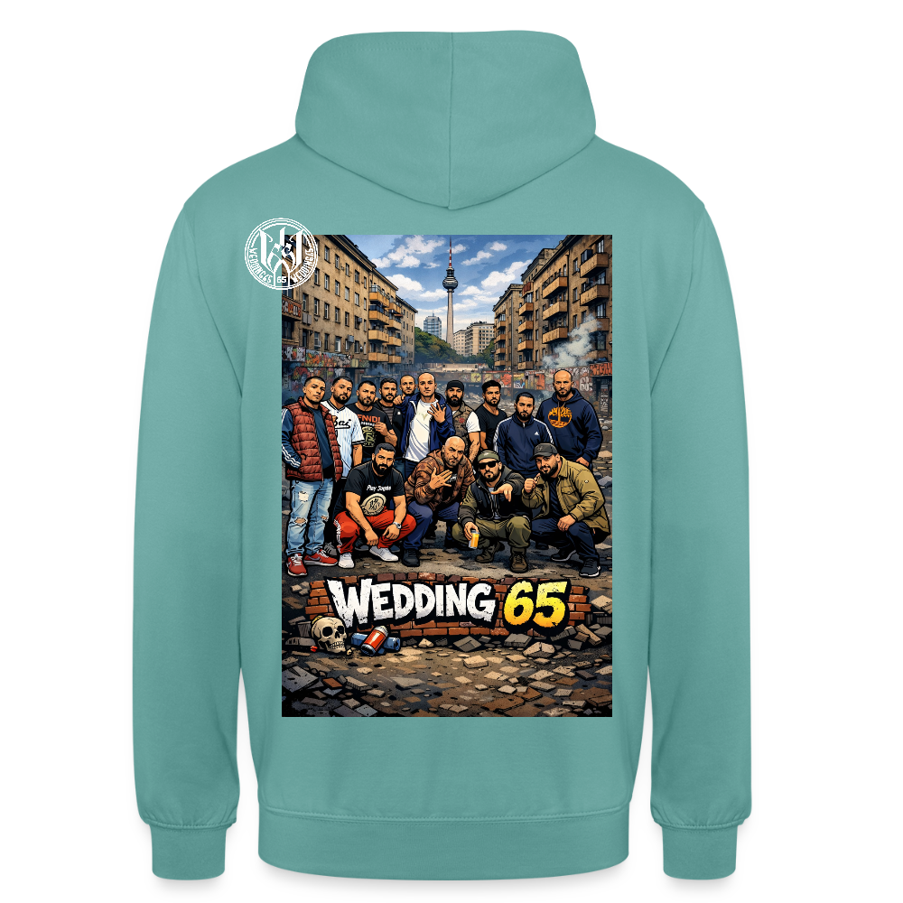 Group Wedding65 Ghetto Unisex Hoodie - Pastelltürkis