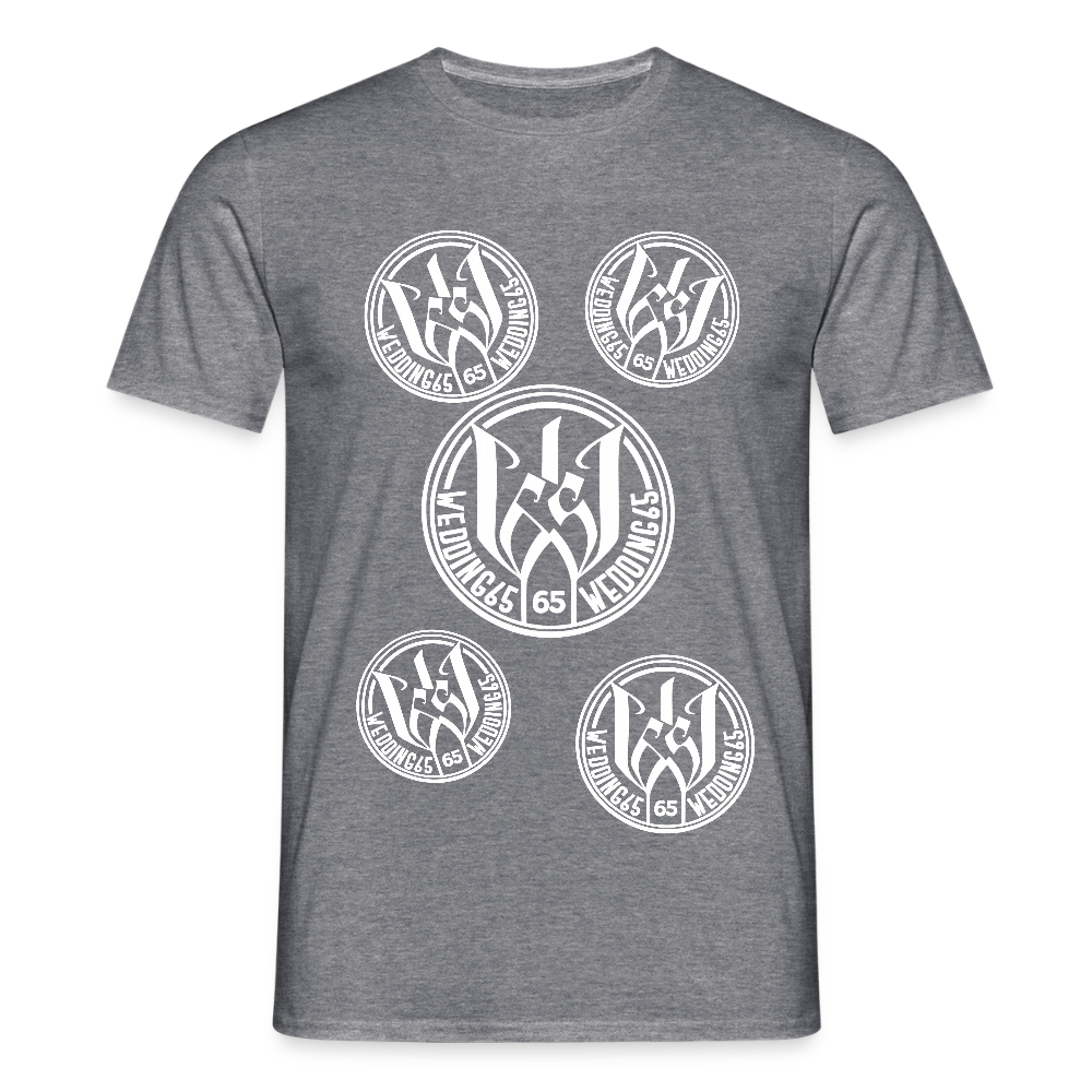Black logo Shirt Wedding65 Männer T-Shirt - Graphit meliert