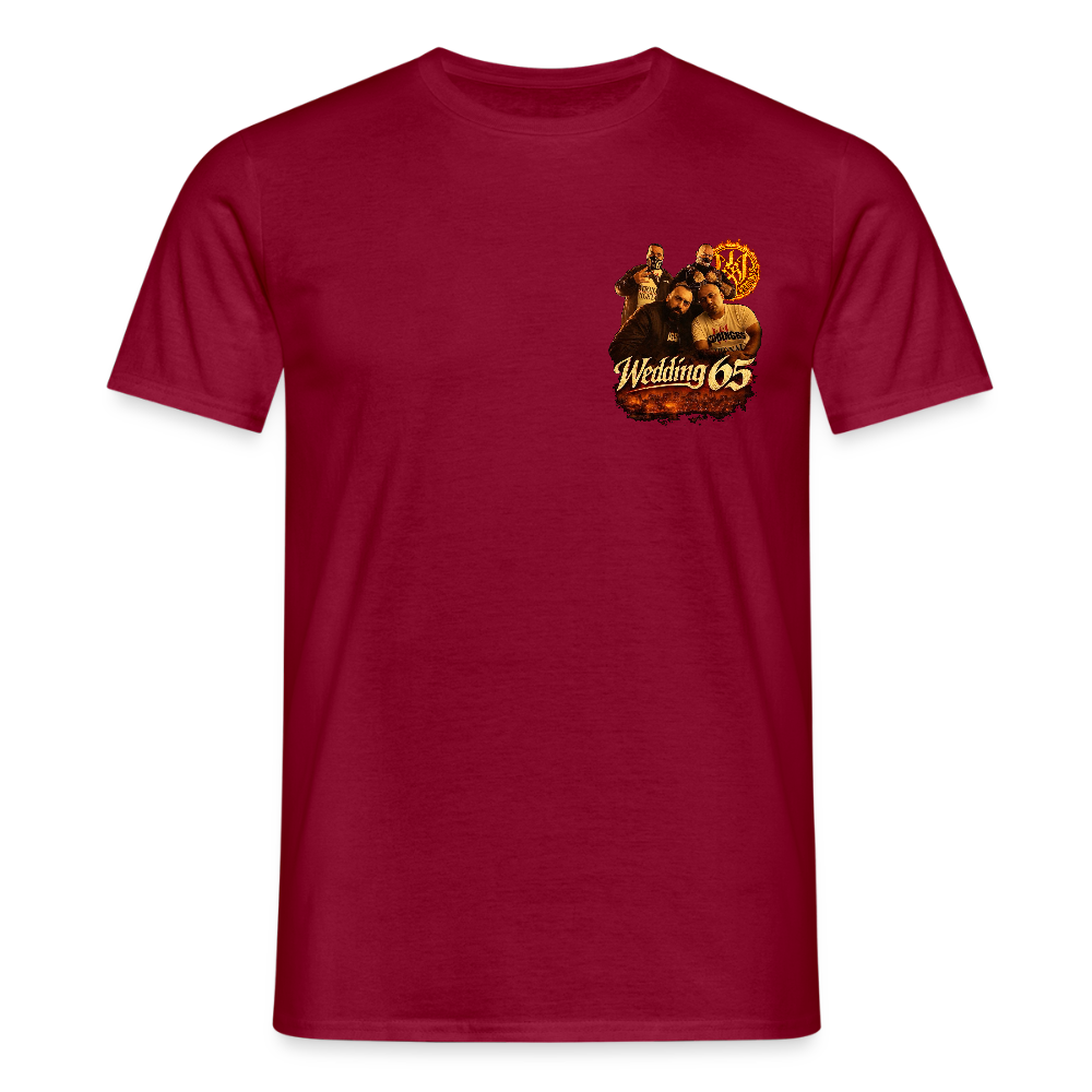 Fire Wedding65 Männer T-Shirt - Ziegelrot