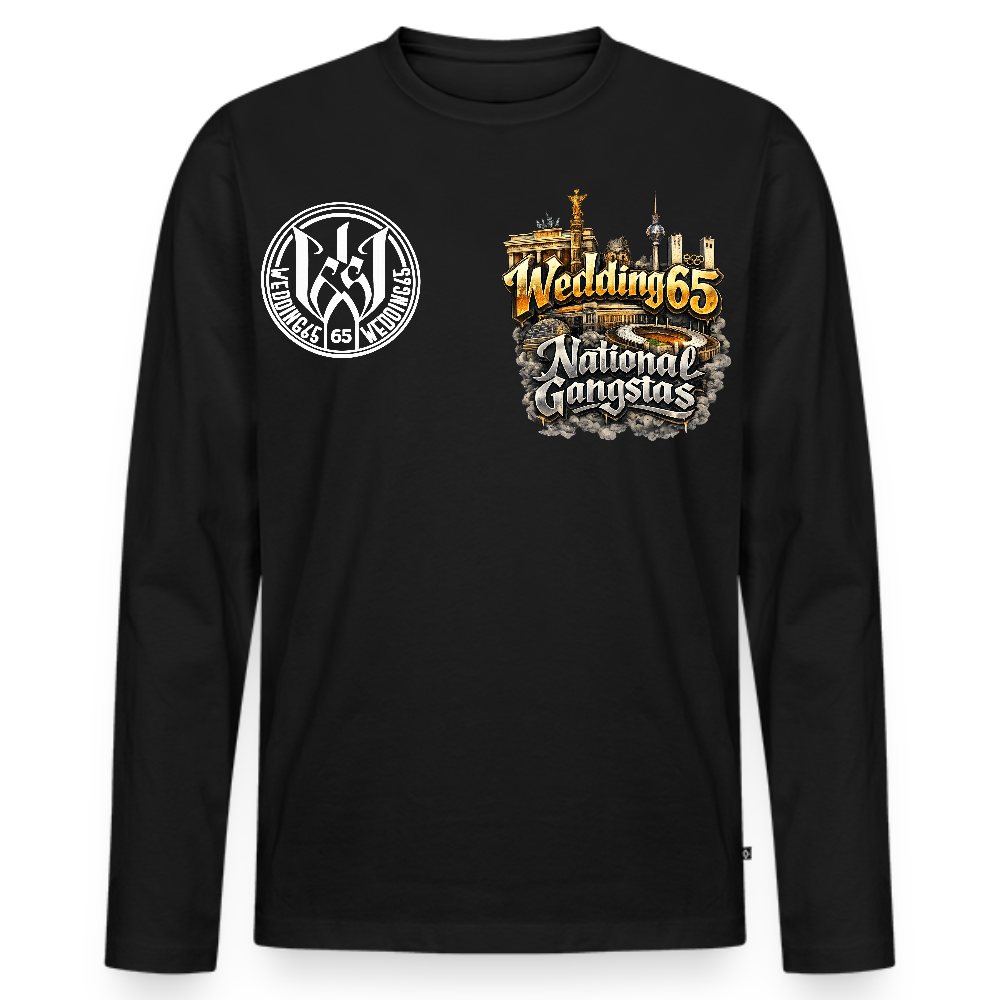 Männer Gangxtas Wedding65 Premium Langarmshirt - Schwarz