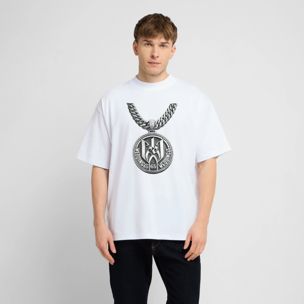 Wedding65 Kette Heavy Oversize T-Shirt - Weiß