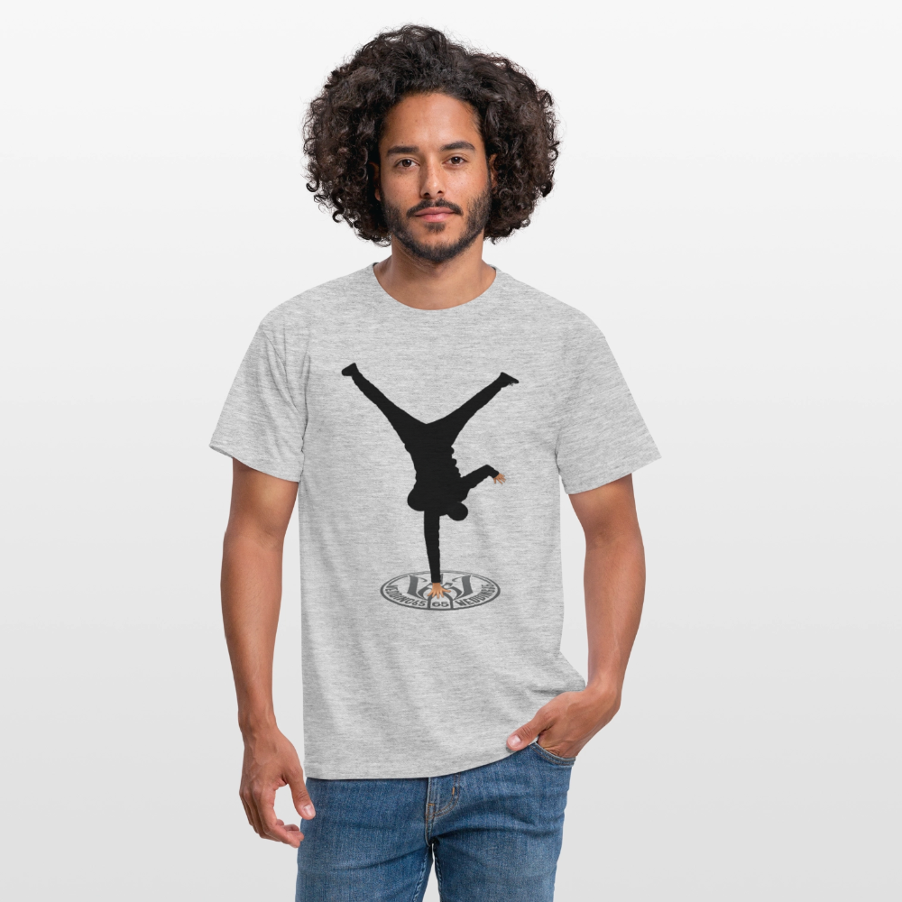 White Logo Breakdancer Mesutman Wedding65 Männer T-Shirt - Grau meliert