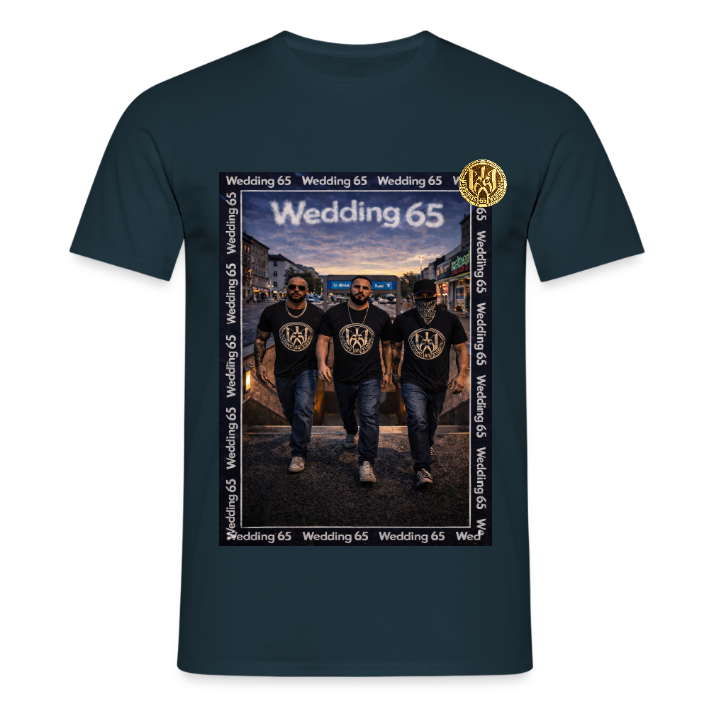 3Metro Wedding 65 Männer T-Shirt - Navy